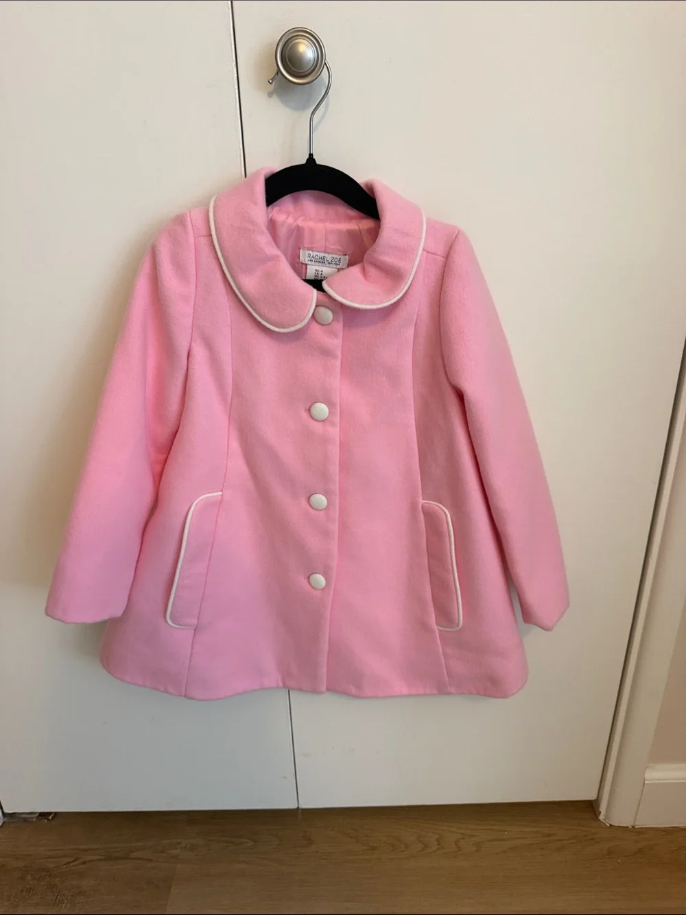 Rachel Zoe Pink Peacoat dress coat